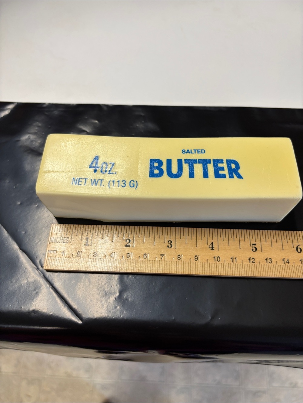 Salted Butter Toy Block in Yellow and White